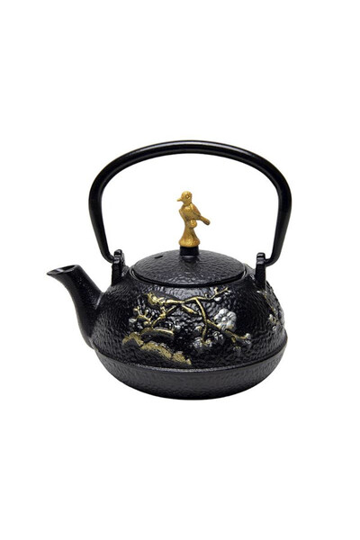 Chiba, żeliwny czajnik do herbaty z ptaszkiem