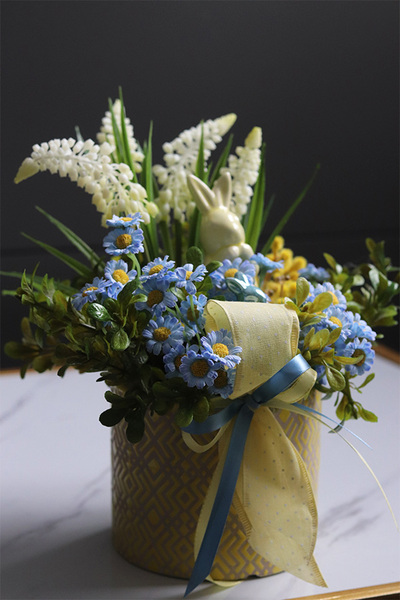 Little Yellow, stroik wielkanocny z zajączkiem