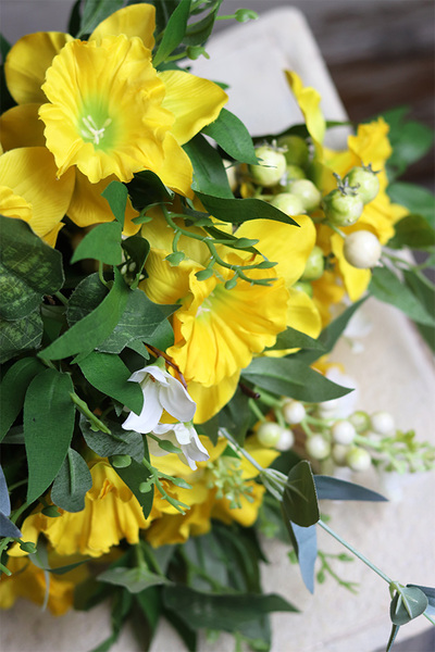 bukiet z żonkili, Żółta Wiosna, dł.57cm