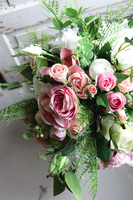 Malediwy Pink S, kompozycja kwiatowa / bukiet, wym.45x55cm