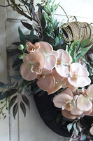 Elanea Orchid Newia, efektowny wianek na drzwi, wym.53x90cm