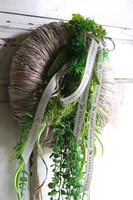 ozdobny wianek na drzwi, Zielona Mila, śr.26cm 