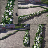 Romantic White, biała girlanda kwiatowa