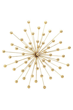 Golden Beams, nowoczesna dekoracja ścienna, wym.80x80cm