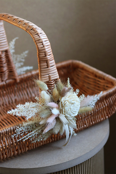 Boho Easter XL, dwustronnie dekorowany koszyczek wielkanocny