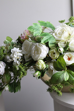 Golderita Laos, kompozycja w ceramicznej łódce, wym.32x100cm