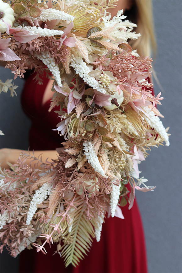 Baśniowy Dom, jesienny wianek z dyniami, rozp.55cm