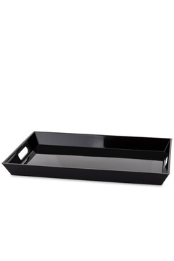 Simple Black, stylowa taca melaminowa, wym.45.5x30.5cm
