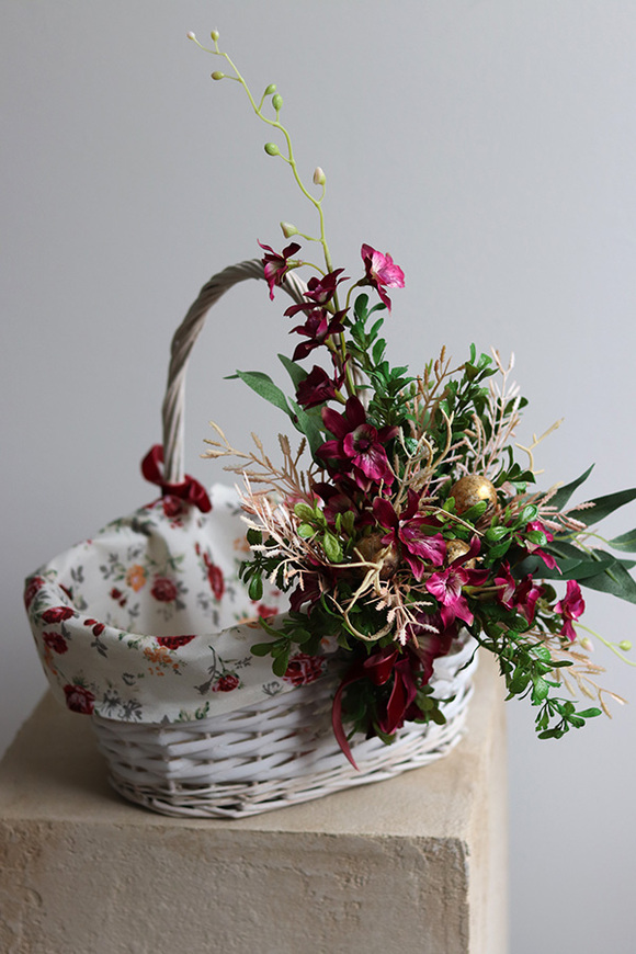 Flowerito, dekorowany koszyczek wielkanocny
