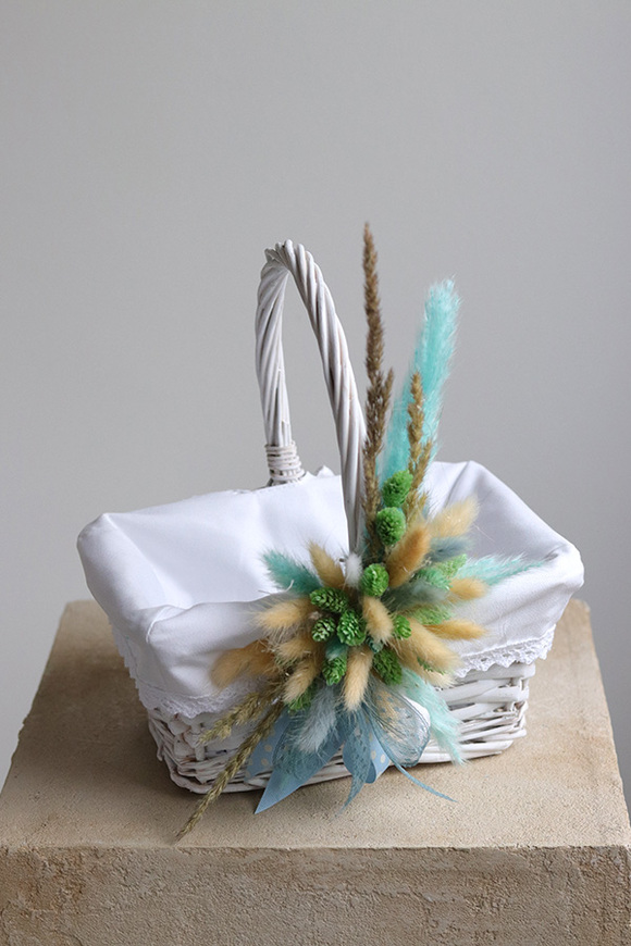 Drettena, dekorowany koszyczek wielkanocny, wys.23cm