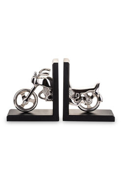Bookend Motocykl, dwie podpórki książek, wym.18x15.5x8cm