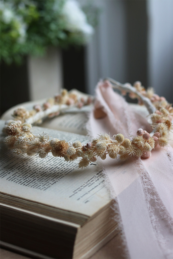 Meliada Natural, wianek na głowę z roślin stabilizowanych