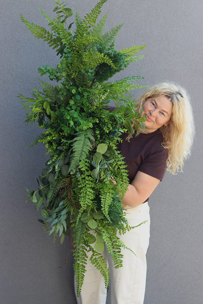 Green Garland, zielona girlanda ze zwisami