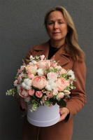 Cotton Pink, flowerbox z bawełną