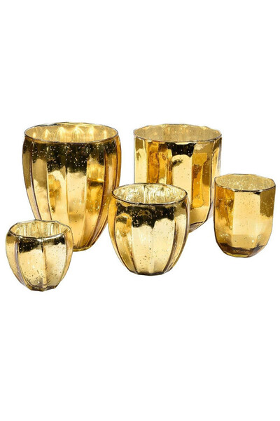 Barok Old 1A lampion złoty szklany