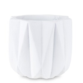 osłonka / donica Biel Geo, wym.12x13x13cm