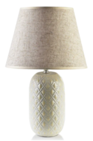 lampa stołowa z ceramiczną podstawą, Letti Beige I, wys.39cm