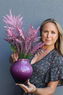 kompozycja kwiatowa Fiolena, wym.40cm