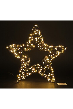 Christmas Light, świąteczna figurka gwiazda LED, wym.36x38cm
