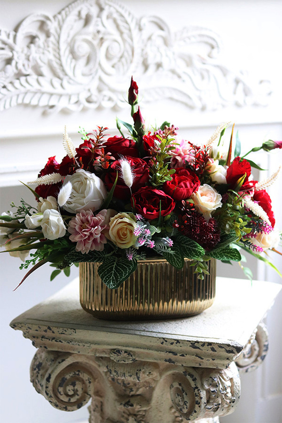 bogata kompozycja w złotym naczyniu, Goldie & Red 2