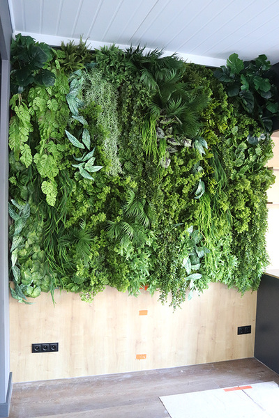 EcoGreen Wall B, zielona ściana z roślin sztucznych panel, 1m kwadratowy