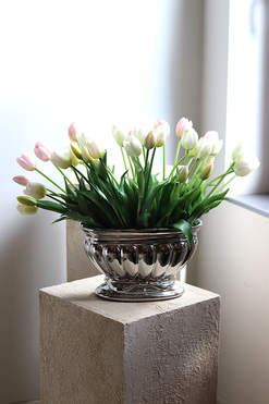 Silverio, kompozycja wiosenna z tulipanami, wym.40x50cm