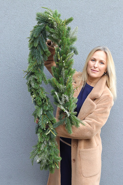 OD RĘKI Zimowa Puszcza, zimowa girlanda dekoracyjna, dł.175cm