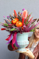 Wrzosy Palazzo, jesienna kompozycja w pucharze