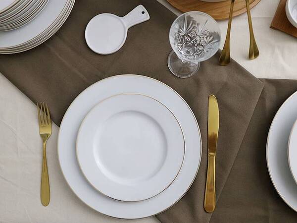 OD RĘKI Auris, komplet obiadowy dla 6 osób, 18 elementów