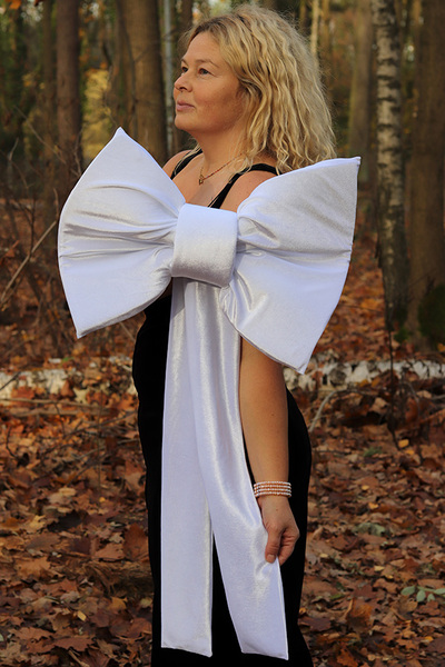 Velvet Papillon, welurowa kokarda pluszowa XL