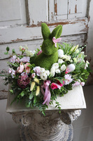 kompozycja wielkanocna, Zając na Łące, wym.32x46cm