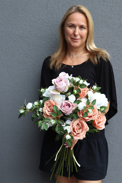 Kawowa Volcan, komplet dekoracji nagrobnych