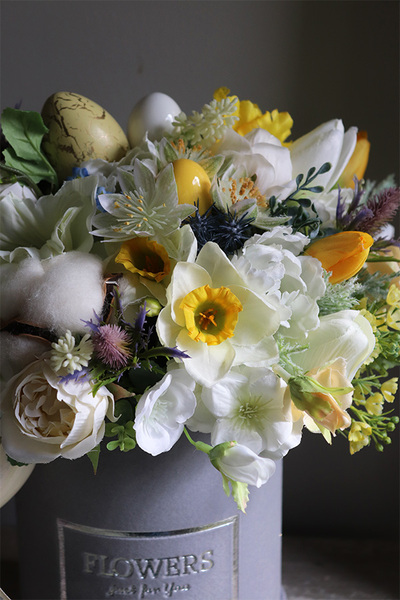 Bajka Teralina, flowerbox wielkanocny, wys.30cm