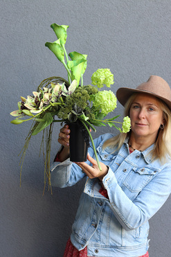 Green Place, bukiet nagrobny we wkładzie, dł.60cm 