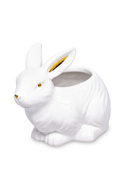 Bunnito, ceramiczna osłonka zajączek, wym.11.5x15x10cm