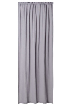 Muślin, zasłona z bawełny organicznej z tunelem, shark, szer.140cm