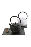 Cardiff, żeliwny imbryk do herbaty, czarny