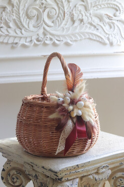 Naturano, brązowy koszyczek wielkanocny, wys.25cm