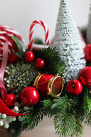 Dziadek do Orzechów New, stroik świąteczny z dziadkiem