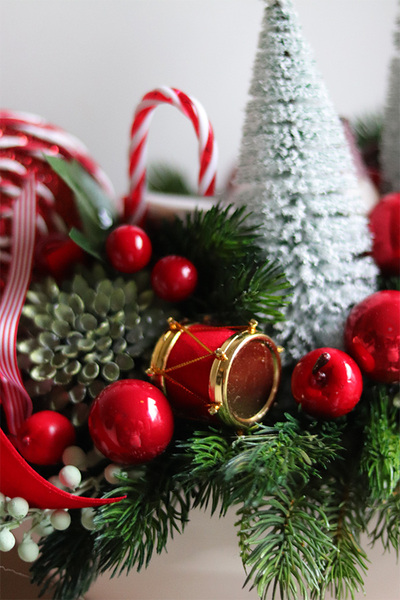 Dziadek do Orzechów New, stroik świąteczny z dziadkiem