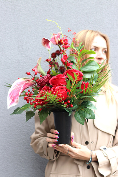 Bordosena, komplet dekoracji nagrobnych