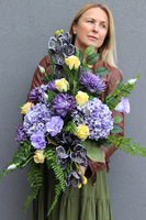 Ricotela, elegancki komplet dekoracji nagrobnych, kompozycja & bukiet