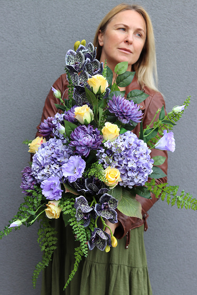 Ricotela, elegancki komplet dekoracji nagrobnych, kompozycja & bukiet