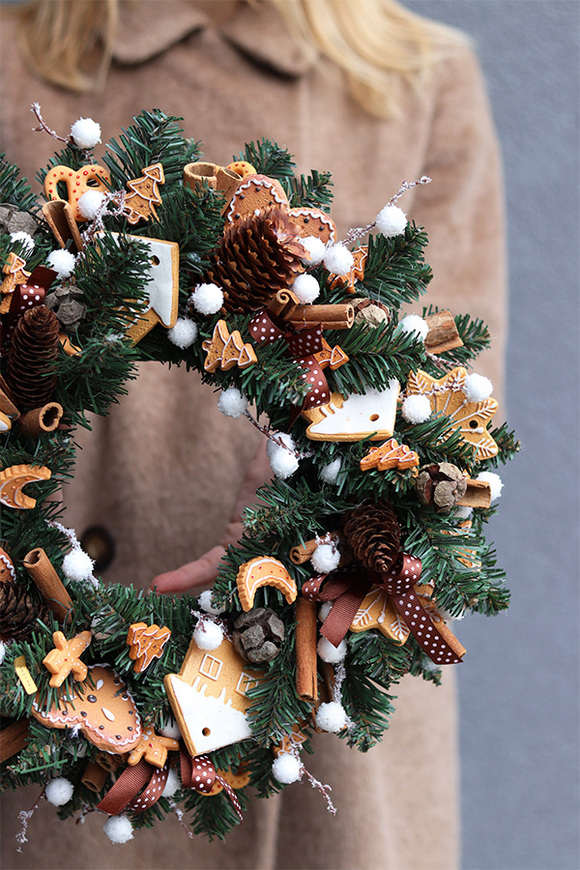 bożonarodzeniowy wianek, Pierniki