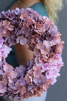 Violetta 2 wianek z fioletowych hortensji