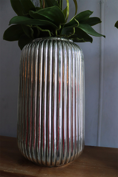 Zakopane Silver, biały storczyk w srebrnej donicy