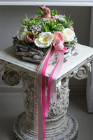 Parisienne, stroik wielkanocny z zajączkiem