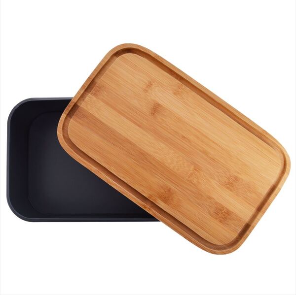 Bread B, chlebak z bambusową pokrywą, wym.42.5x23x12.7cm 