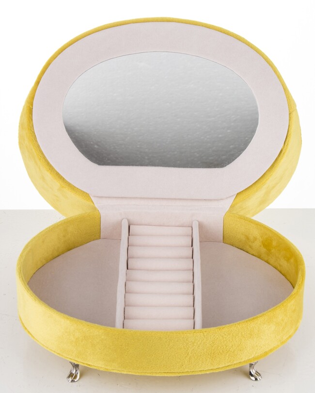 szkatułka / puzderko Florencja Lemon, wym.14.5x21x15.5cm