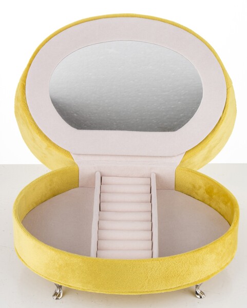 szkatułka / puzderko Florencja Lemon, wym.14.5x21x15.5cm